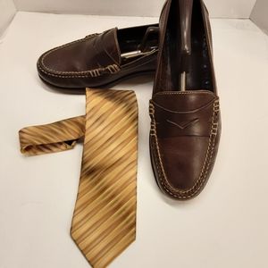 Cole Haan men's brown penny loafers size 11